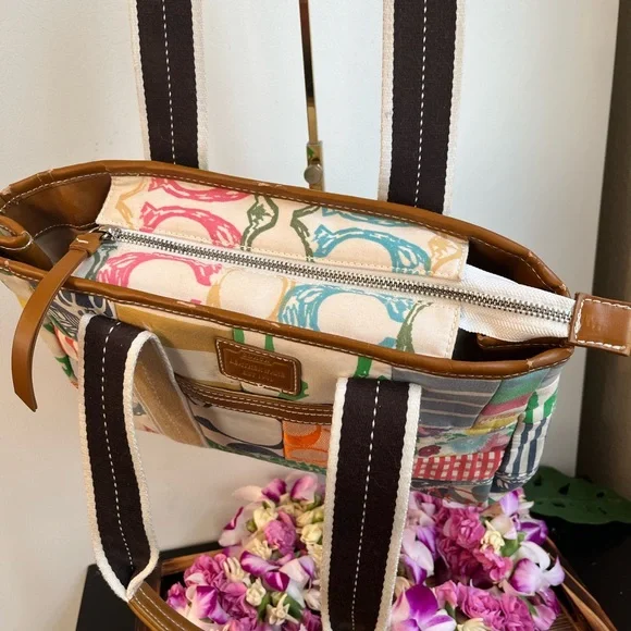 Coach Hampton Patchwork Satchel - Picture 8 of 11